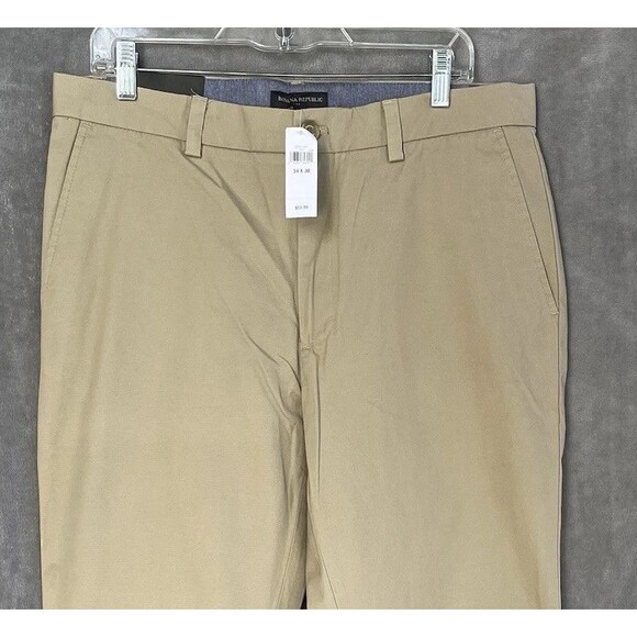Banana Republic Men’s Aiden Chino Slim Fit Khaki Pants Size 34x30 - Picture 6 of 13